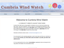 Tablet Screenshot of cumbriawindwatch.co.uk
